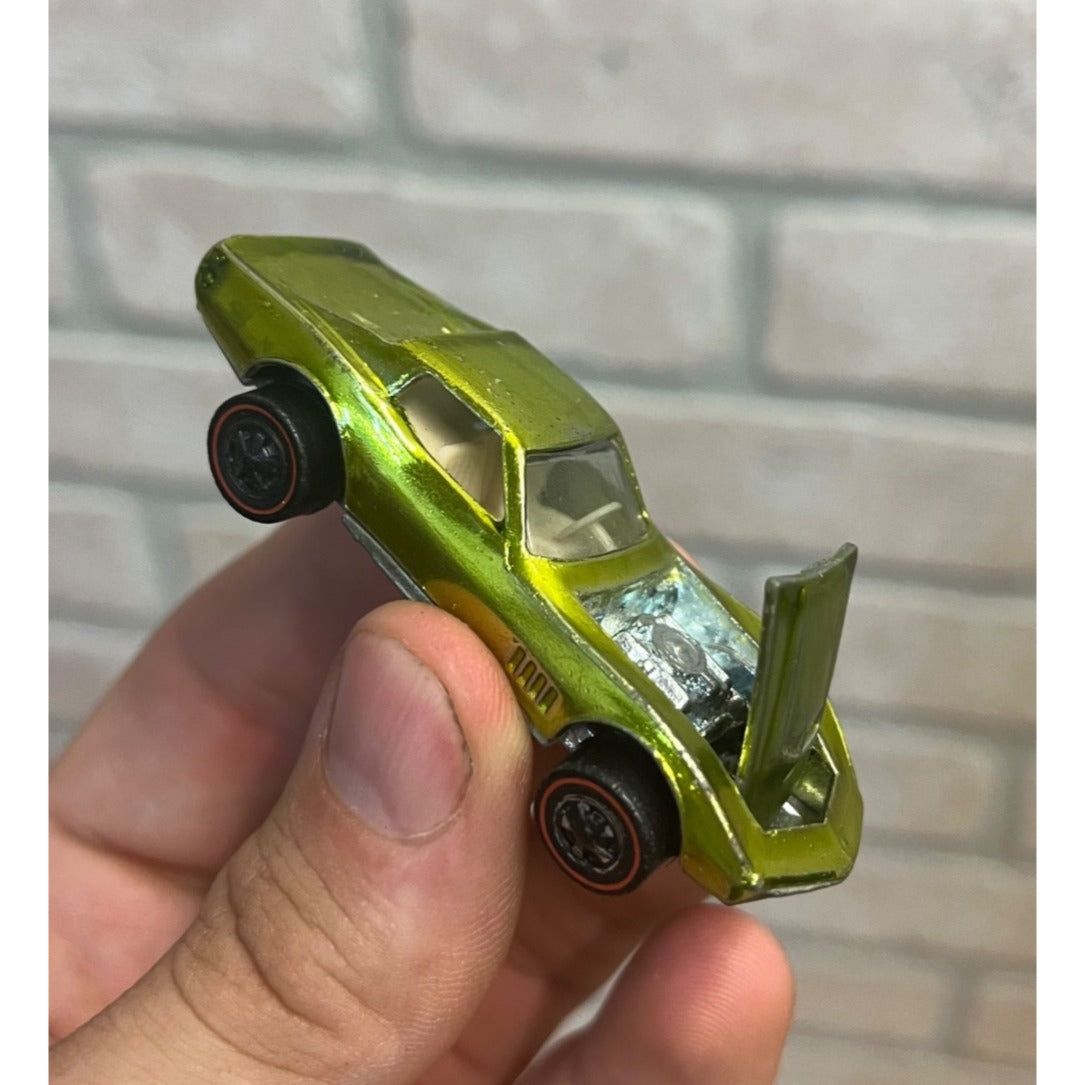 Vintage Hot Wheels Redline 1968 Custom Corvette Antifreeze RARE
