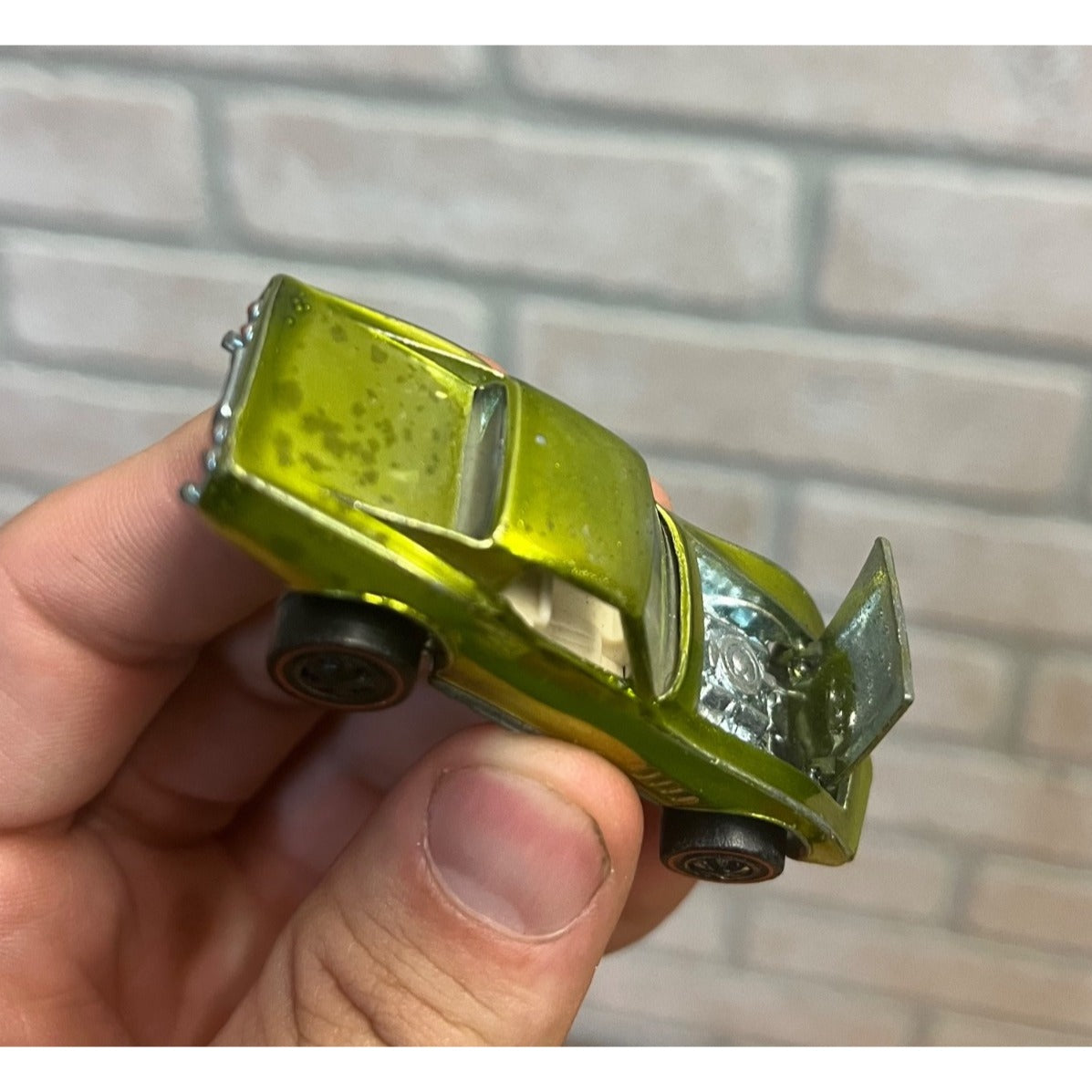 Vintage Hot Wheels Redline 1968 Custom Corvette Antifreeze RARE