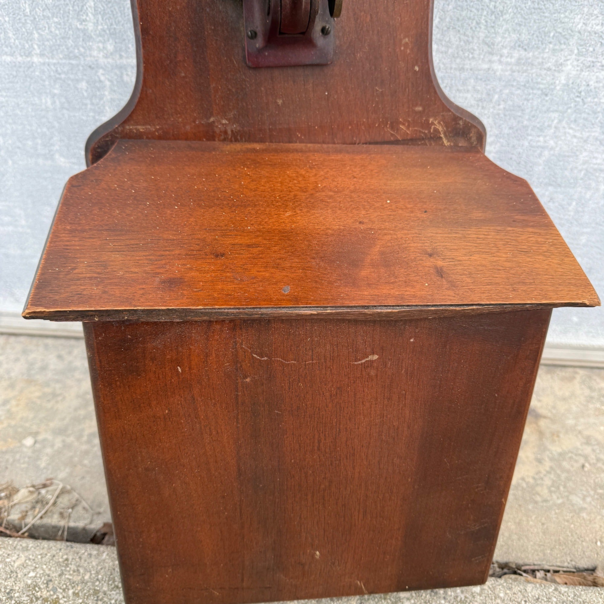 Antique 1900s Wooden Standard Telephone Electric Madison Wisconsin Phone Wall Mount
