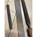 Lot of 3 Antique Horse Farrier Rasps File Tools Superior Wedgeway & Storispins