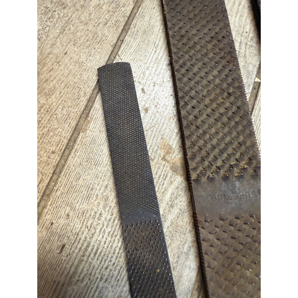 Lot of 3 Antique Horse Farrier Rasps File Tools Superior Wedgeway & Storispins