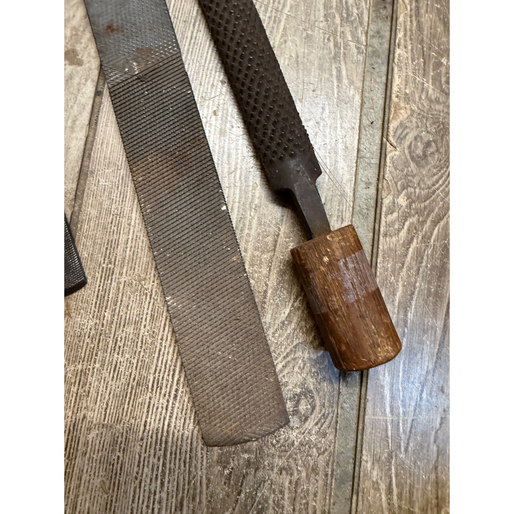Lot of 3 Antique Horse Farrier Rasps File Tools Superior Wedgeway & Storispins