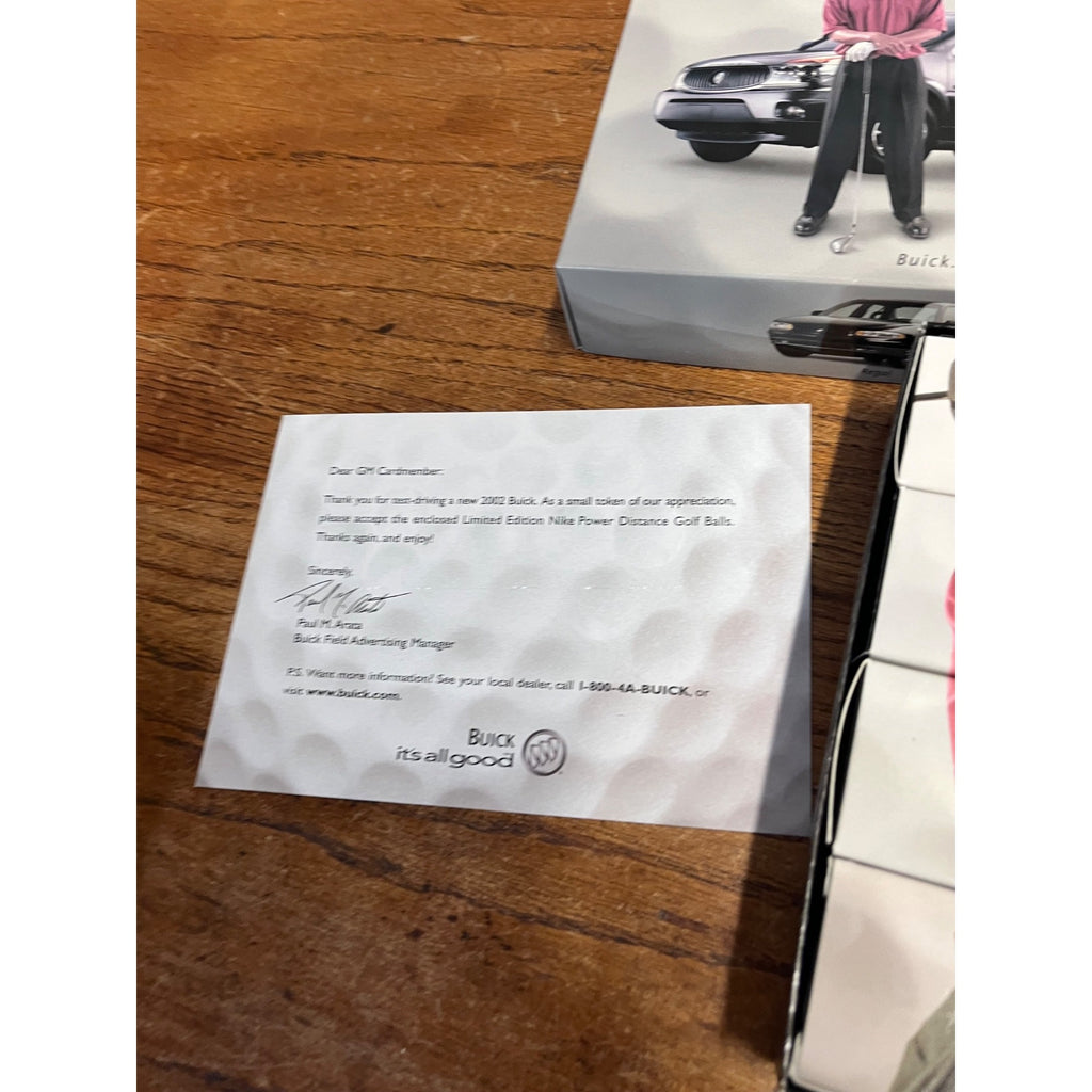 NOS Nike TIGER WOODS Promo BUICK 12 Golf Balls Dozen In Box