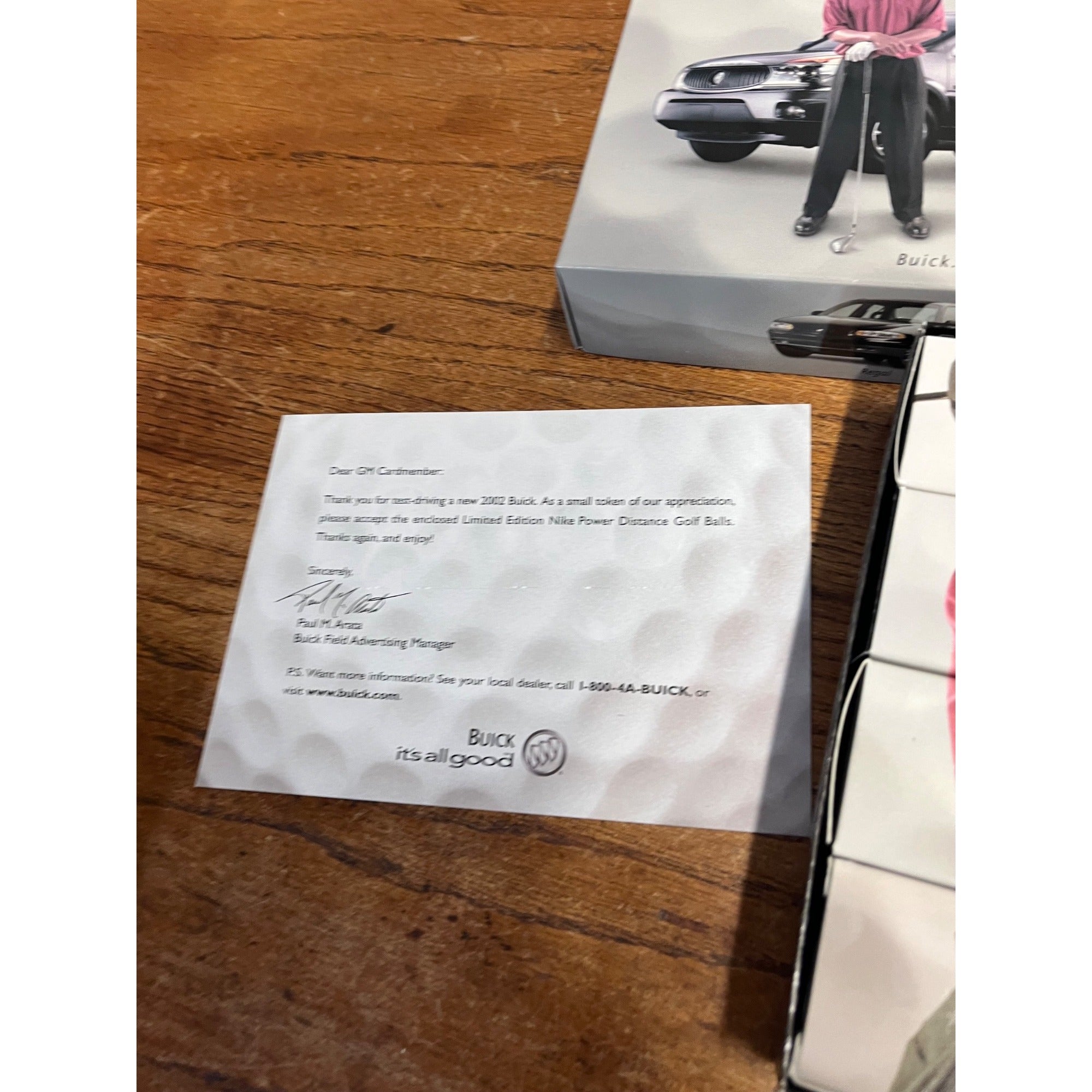 NOS Nike TIGER WOODS Promo BUICK 12 Golf Balls Dozen In Box