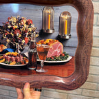 Vintage 1962 COKE COCA-COLA Ham Dinner Photo Meal Serving Tray 18.75" x 13.5"