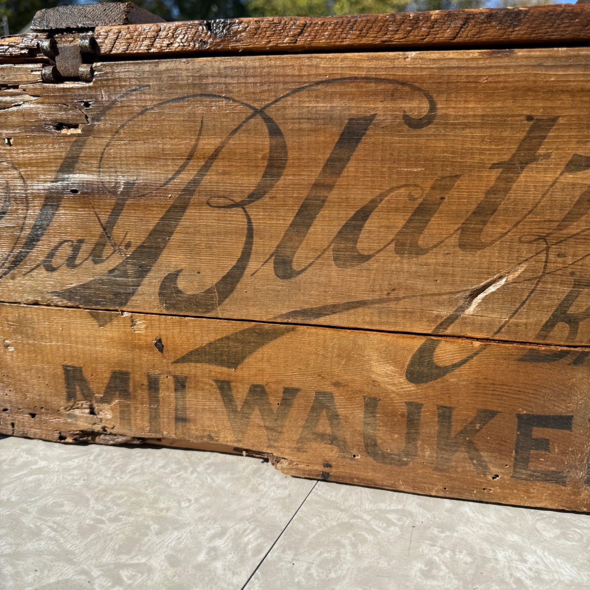 Early Pre-Prohibition Val Blatz Beer Brewery Wis Crate 3 Dozen Oversized