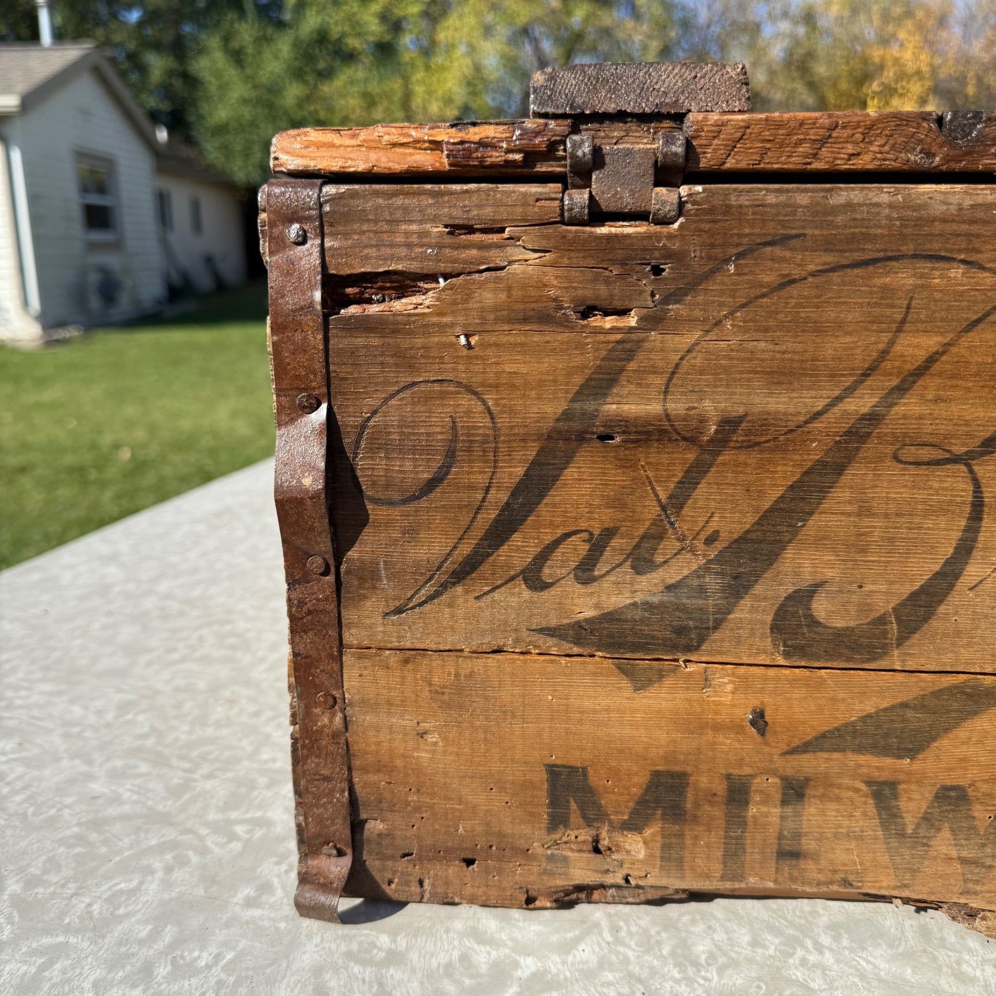 Early Pre-Prohibition Val Blatz Beer Brewery Wis Crate 3 Dozen Oversized