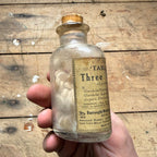 Antique Tabloid Three Glands Tablets Burroughs Wellcome Pharmacy Bottle