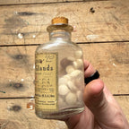 Antique Tabloid Three Glands Tablets Burroughs Wellcome Pharmacy Bottle
