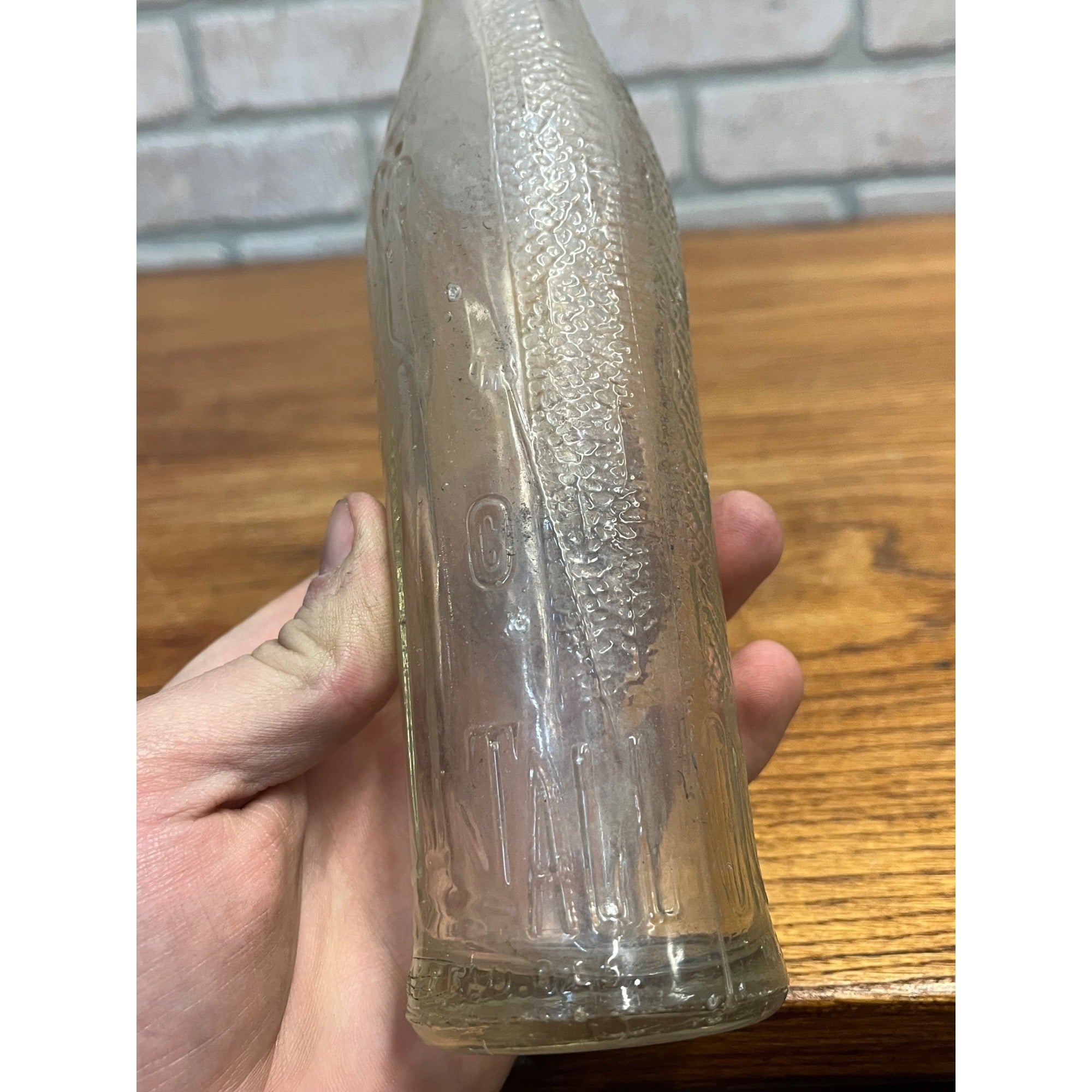 RARE Vintage "Tall One" Embossed Soda Pop Bottle Madison Wis