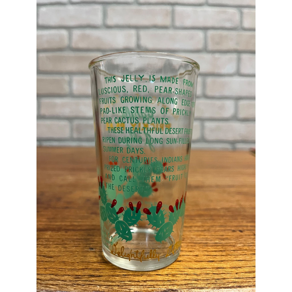 Vintage Hazel Atlas Cahill's Prickly Pear Jelly Glass Jar Phoenix Arizona 1958