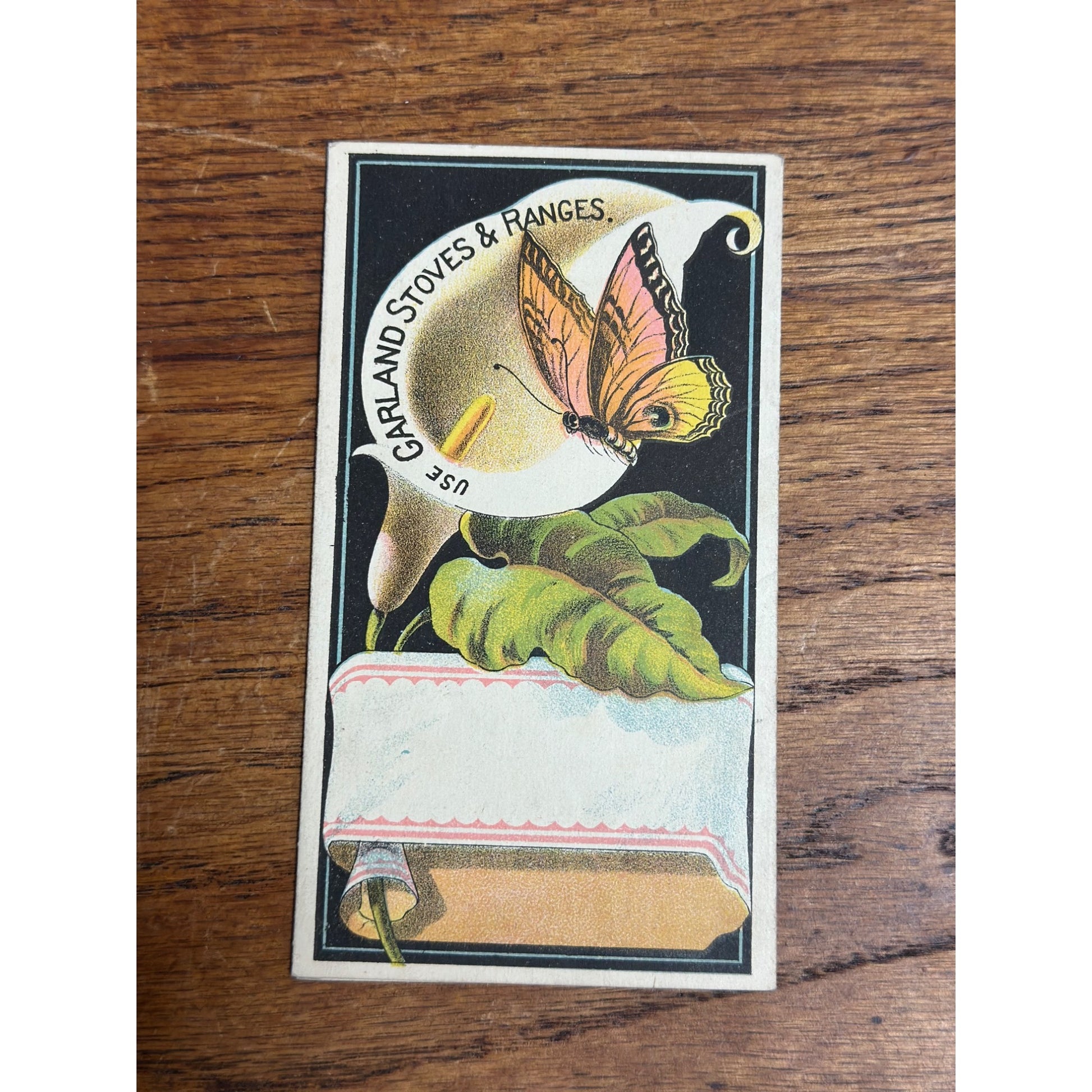 Antique Victorian Advertising Trade Card Garland Michigan Stove Co. Fold-Out