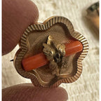 Antique Victorian Edwardian Gold-Filled Tiger Eye Pendant Locket & Pins