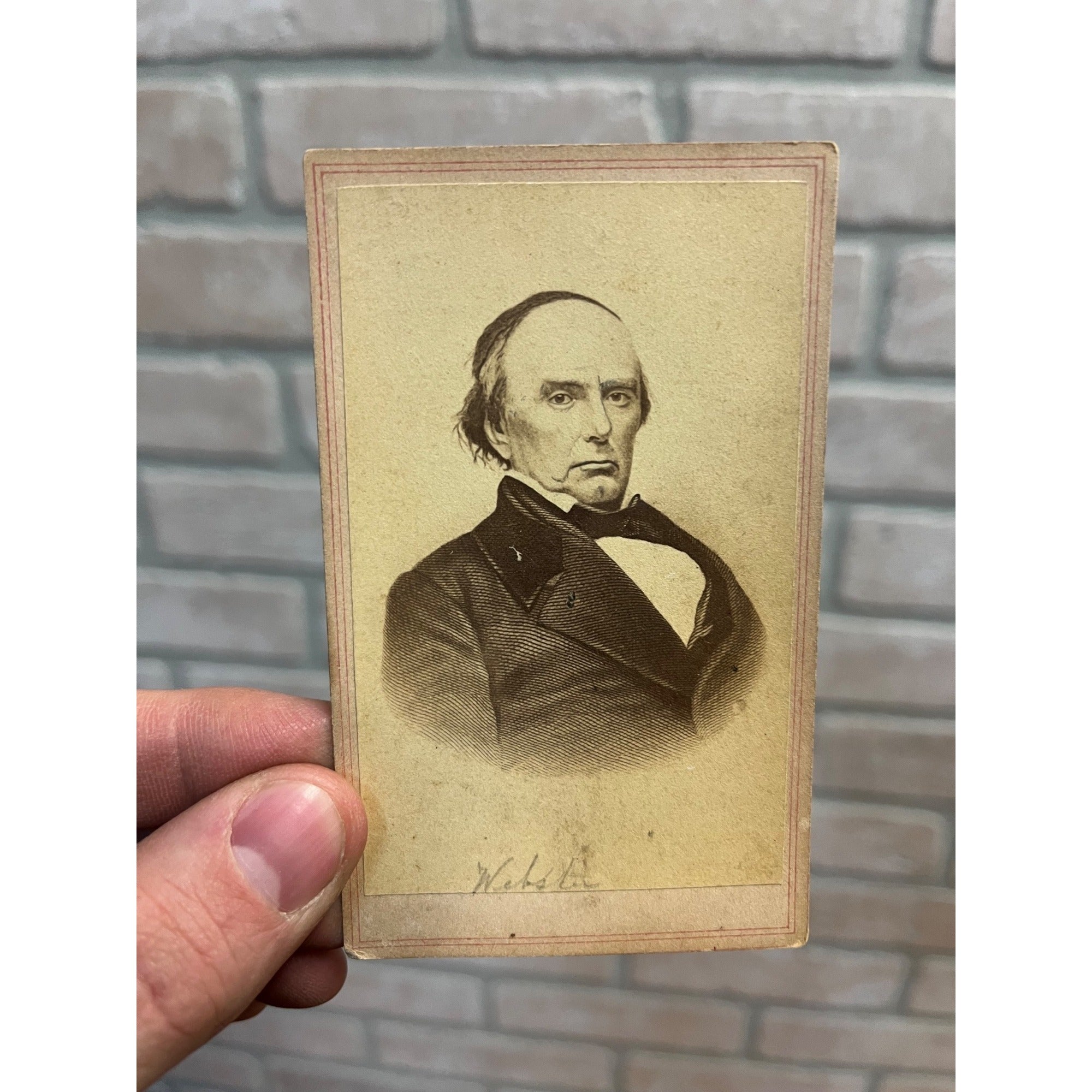 Antique Vintage CDV Photo U.S. Congressman Daniel Webster - Carte De Visite