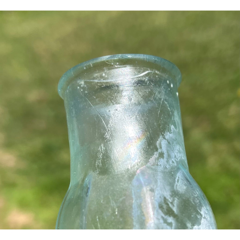 RARE Antique 1860s Civil War Era US NAVY Embossed Pepper Jar Bottle 8-Sided