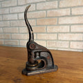 Antique Cast Iron Notary Stamp Seal -Lendved Schultz Hardware Antigo Wis