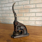 Antique Cast Iron Notary Stamp Seal -Lendved Schultz Hardware Antigo Wis
