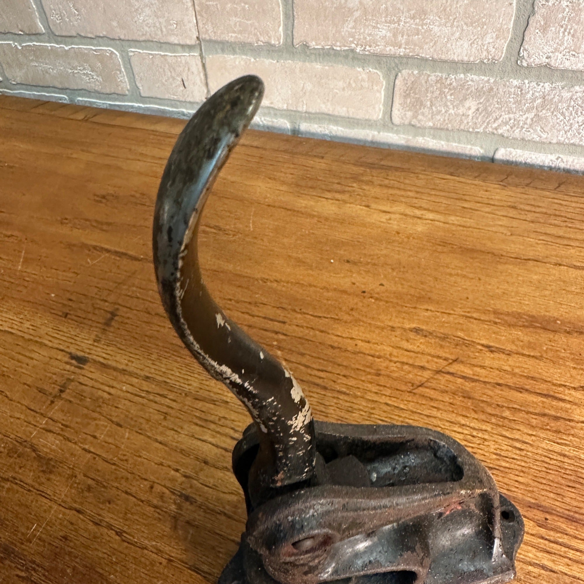 Antique Cast Iron Notary Stamp Seal -Lendved Schultz Hardware Antigo Wis