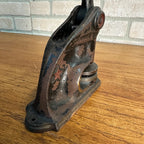 Antique Cast Iron Notary Stamp Seal -Lendved Schultz Hardware Antigo Wis