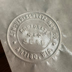 Antique Cast Iron Notary Stamp Seal -Lendved Schultz Hardware Antigo Wis