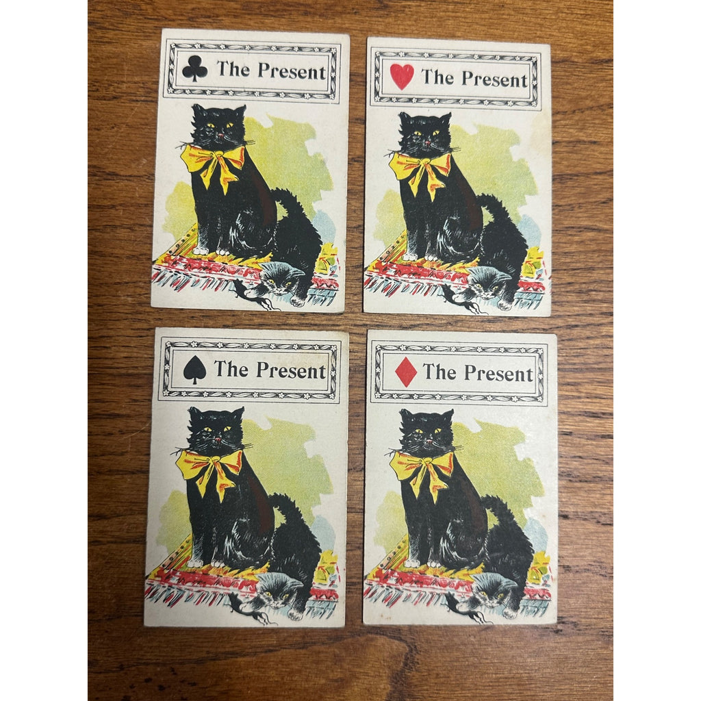 RARE Antique 1897 The Black Cat Fortune Telling Game - Parker Brothers Halloween