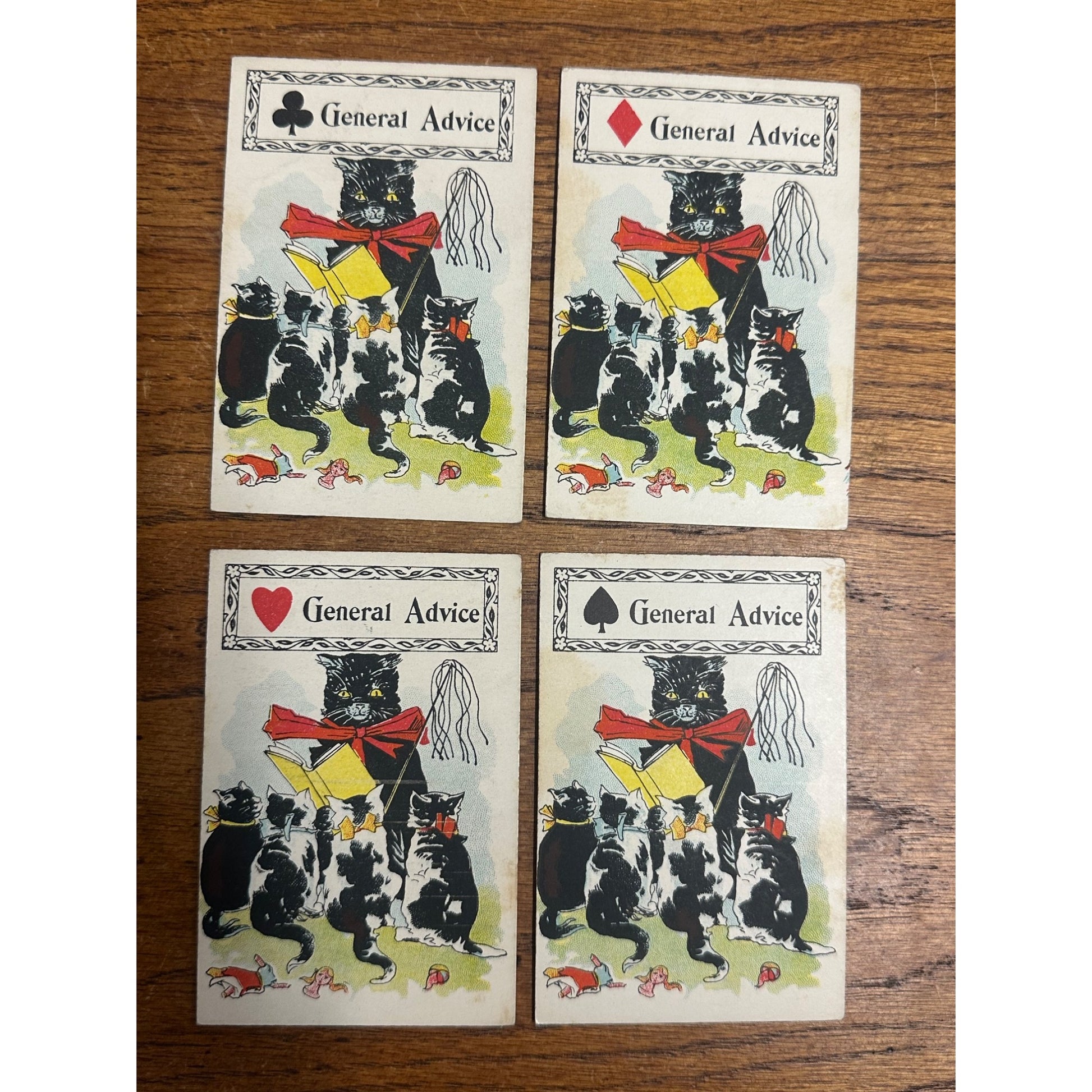 RARE Antique 1897 The Black Cat Fortune Telling Game - Parker Brothers Halloween