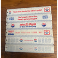 Vintage 1960s-70s Pepsi Cola Metal Advertising Rulers Diet Enjoy Promo Lot (6)