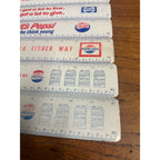 Vintage 1960s-70s Pepsi Cola Metal Advertising Rulers Diet Enjoy Promo Lot (6)