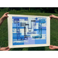 Original Irene Rice Pereira Screen Print "Landscape of the Absolute" Mid-Century Modernist Art