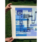 Original Irene Rice Pereira Screen Print "Landscape of the Absolute" Mid-Century Modernist Art