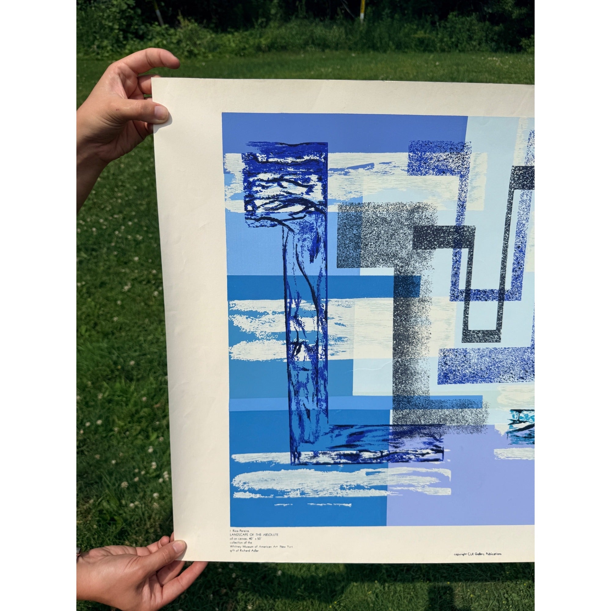Original Irene Rice Pereira Screen Print "Landscape of the Absolute" Mid-Century Modernist Art