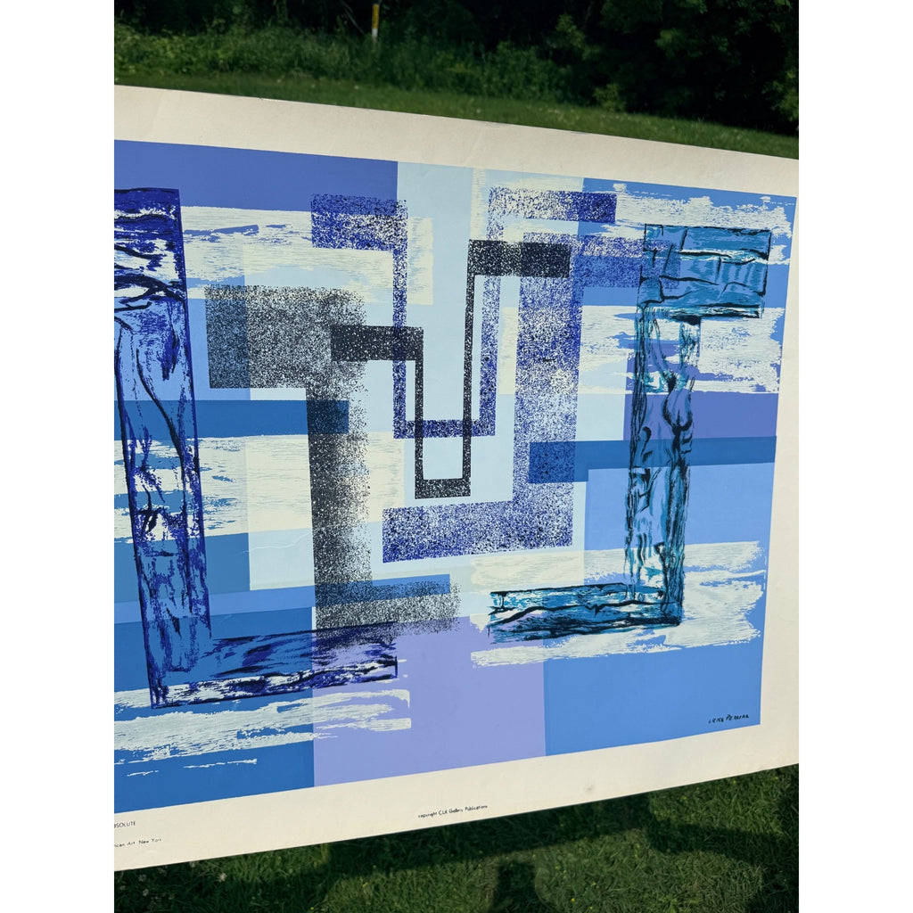 Original Irene Rice Pereira Screen Print "Landscape of the Absolute" Mid-Century Modernist Art
