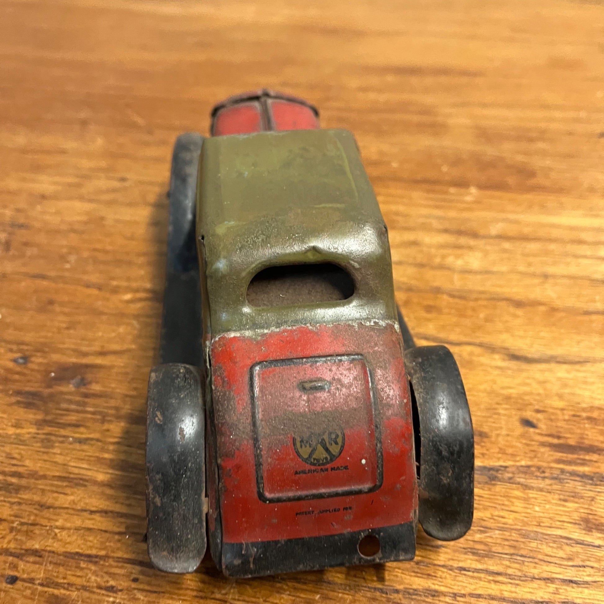 Vintage 1930s Louis Marx Fire Chief Coupe Siren Friction Car Toy