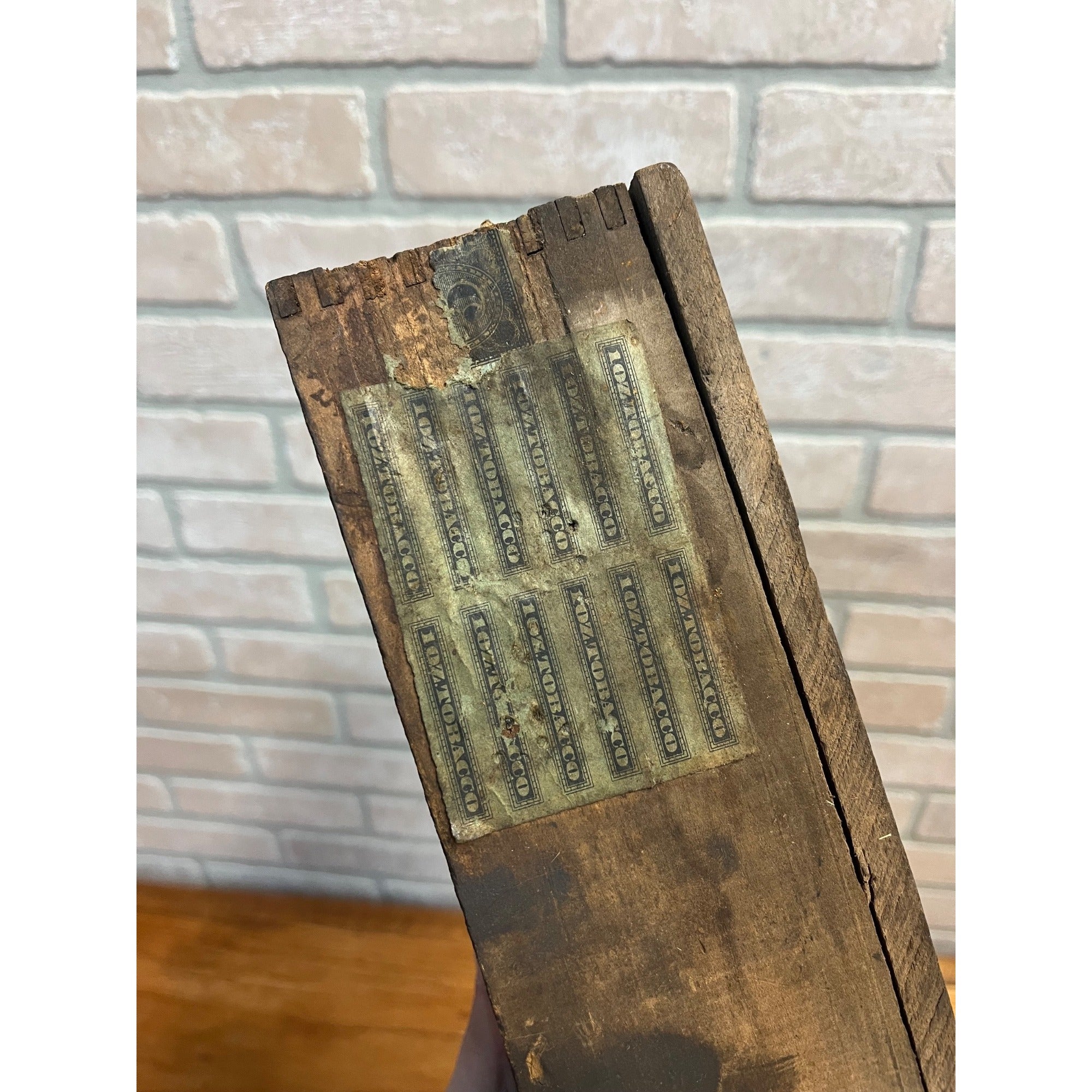 Vintage c1930s Yankee Girl Cut Plug Tobacco Wooden Crate Box
