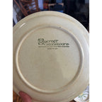 Vintage 1970s Roycroft Stoneware Co. Sunshine Prairie Flower Dinner & Salad Plates 17pcs