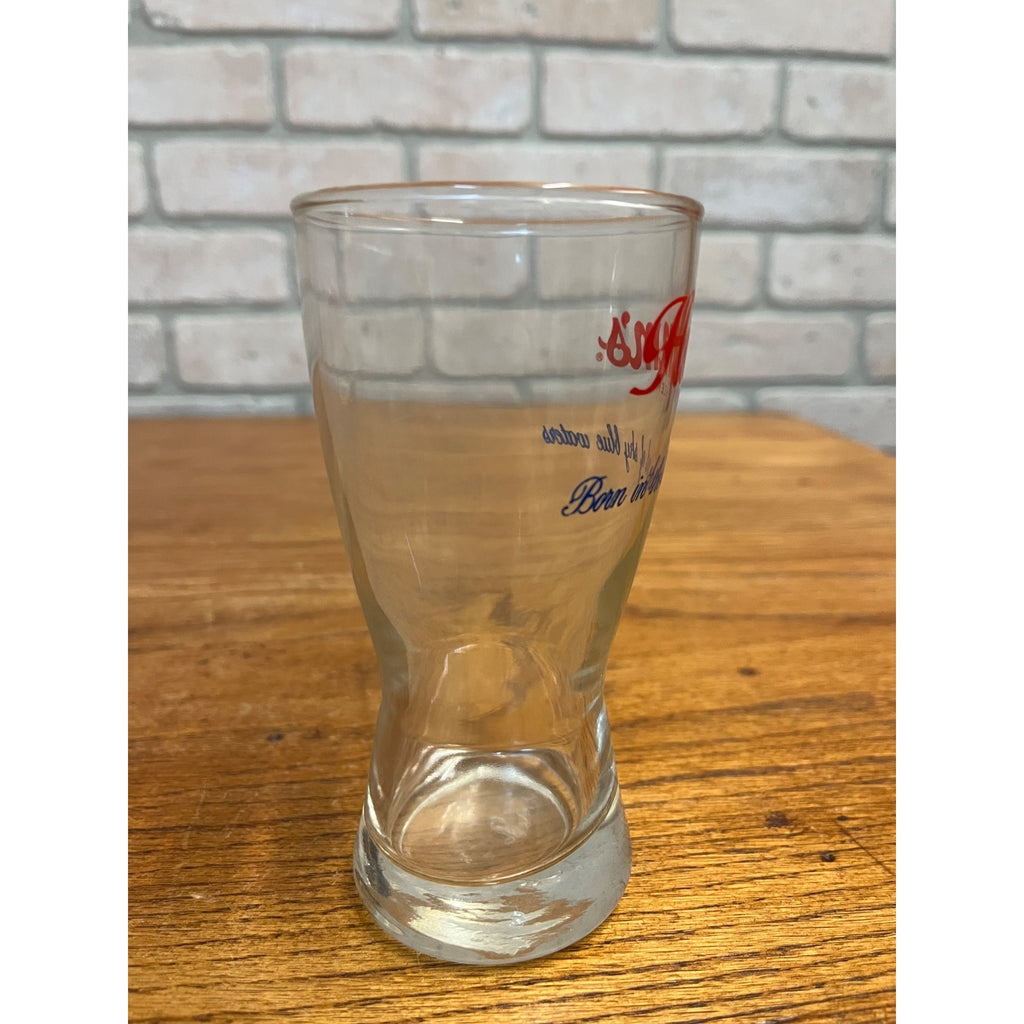 Vintage Hamm’s Beer Pilsner Glass 5-3/8” Tall Barware Land of Sky Blue Waters