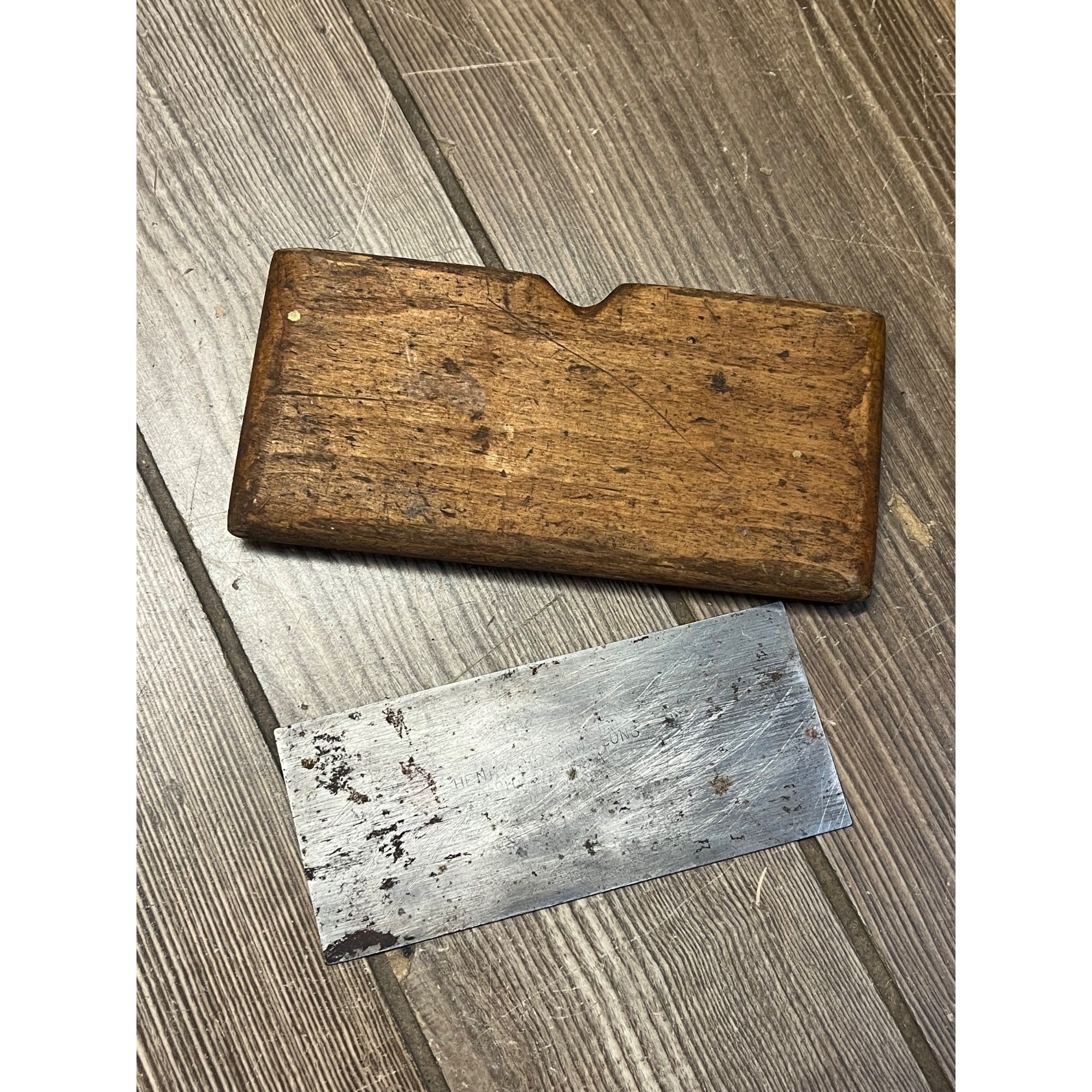Vintage Henry Disston & Son Philadephia No 20 Card Scraper 3" x 5"