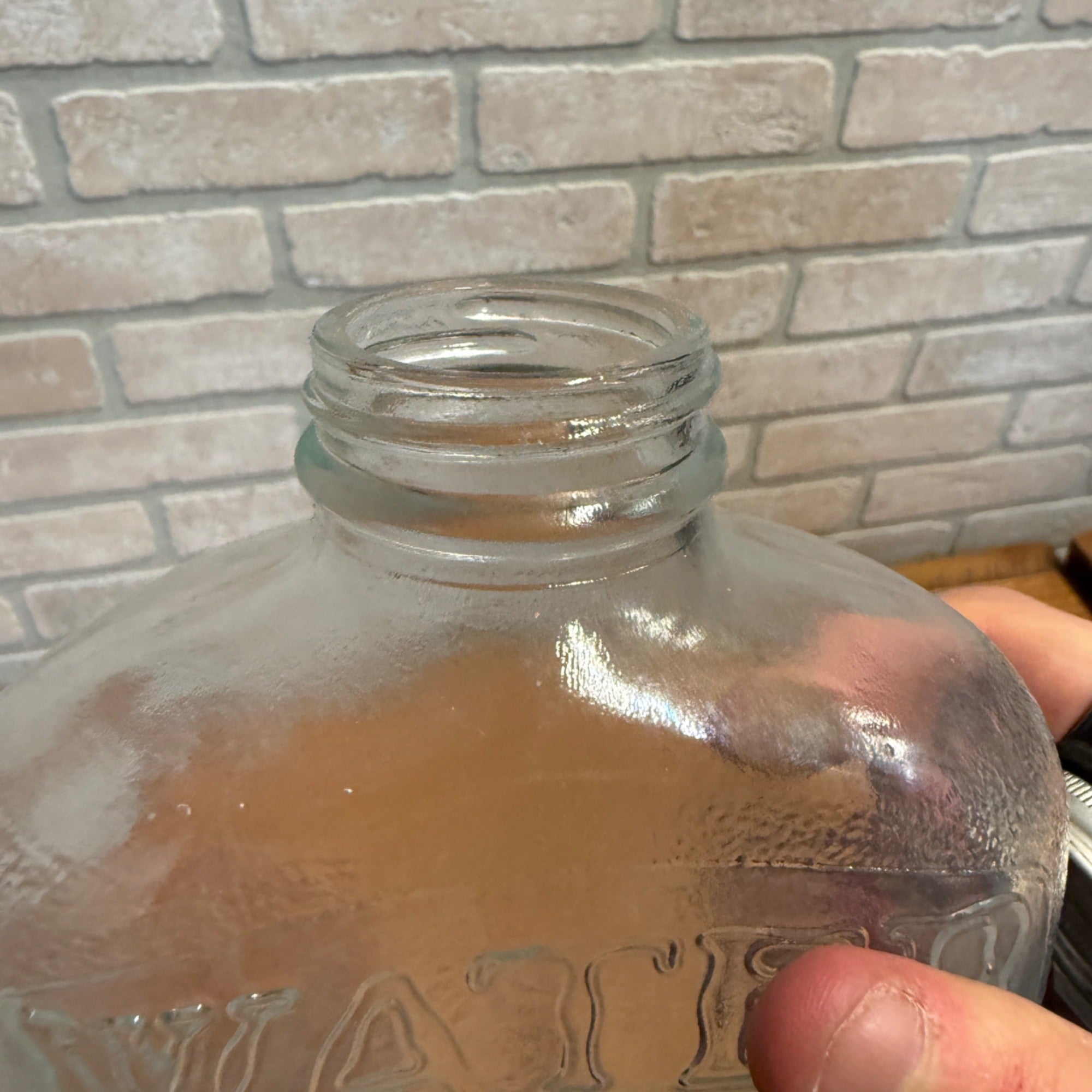 Vintage 1930s GE General Electric Glass Ice Box Fridge Refrigerator Water Bottle Jar #5