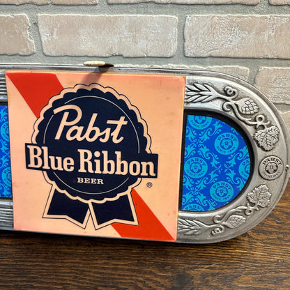 Vintage PABST Blue Ribbon 37 Inch Beer Bar Light Sign Working Red Light