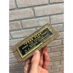 Vintage 1930s H.J. Stock Company Trade Simulator Tag Sign Milwaukee Wis
