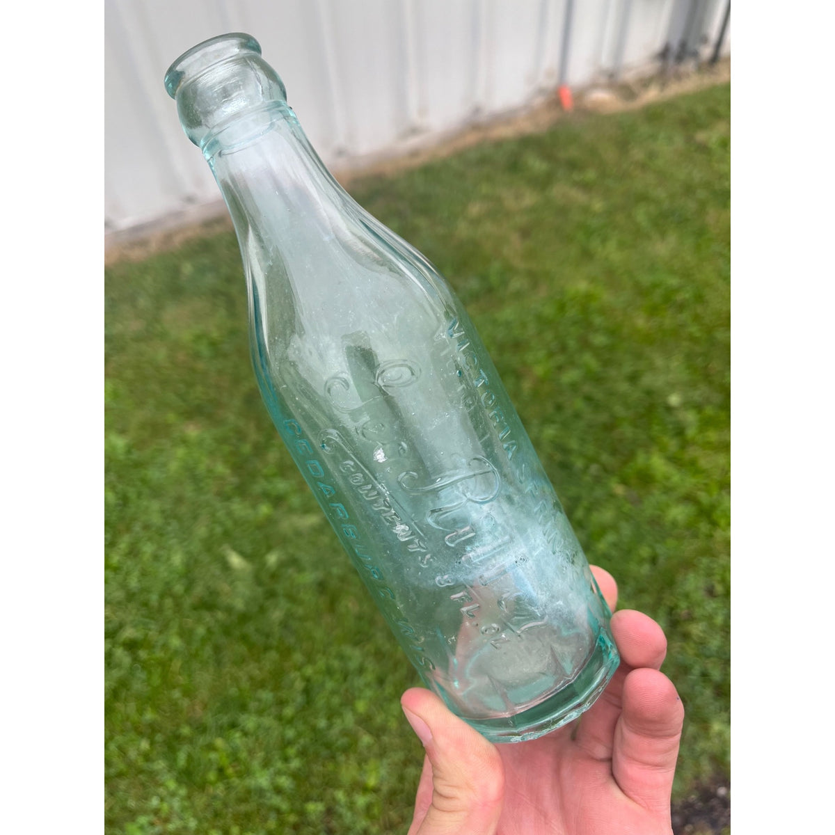 Vintage George Ritter Cedarburg Wis Soda Bottle Wisconsin WI Embossed Victoria Springs