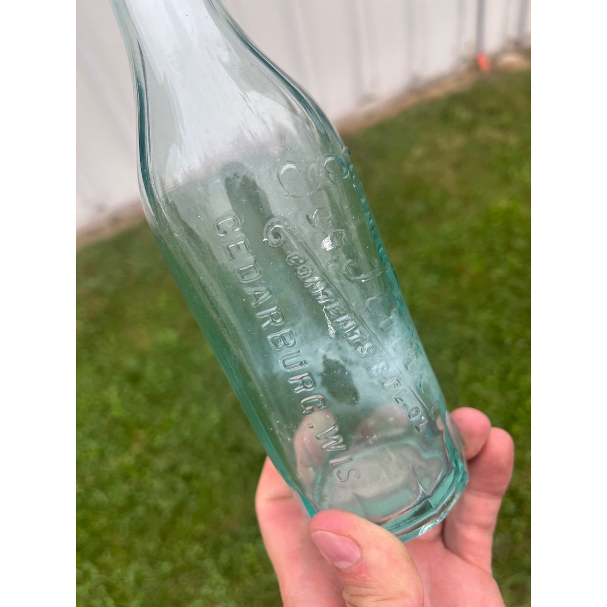 Vintage George Ritter Cedarburg Wis Soda Bottle Wisconsin WI Embossed Victoria Springs