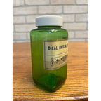 Vintage St. Croix Drug Co Green Apothecary Glass Jar Label Stillwater Minnesota