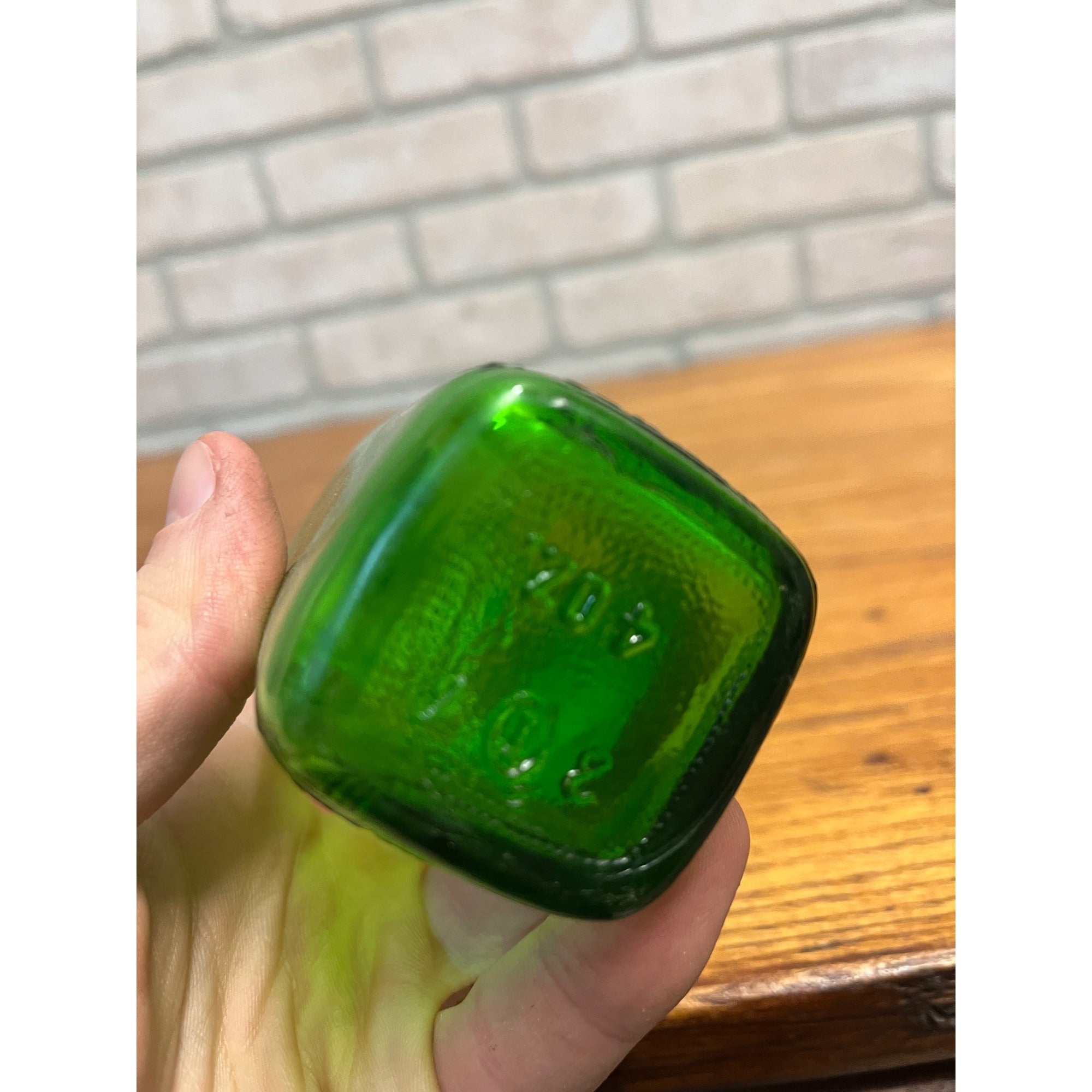 Vintage St. Croix Drug Co Green Apothecary Glass Jar Label Stillwater Minnesota