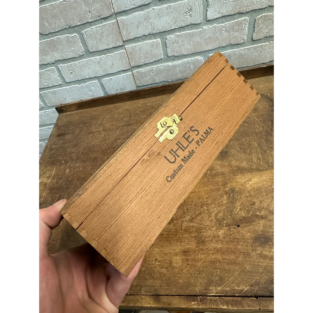 Vintage Jack Uhle Wooden Palma Cigar Box Empty Milwaukee Wis