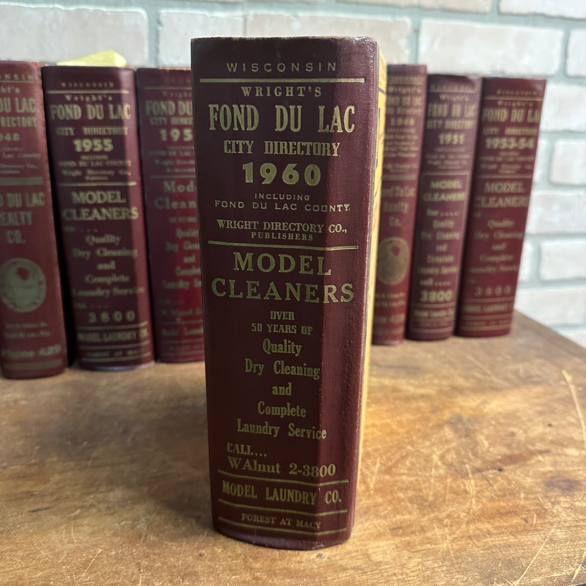 1960 FOND DU LAC COUNTY CITY DIRECTORY WISCONSIN BUSINESS DIRECTORY ADVERTISING