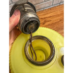 RARE Aladdin Yellow Moonstone Vertique Lamp Uranium Glows- Converted