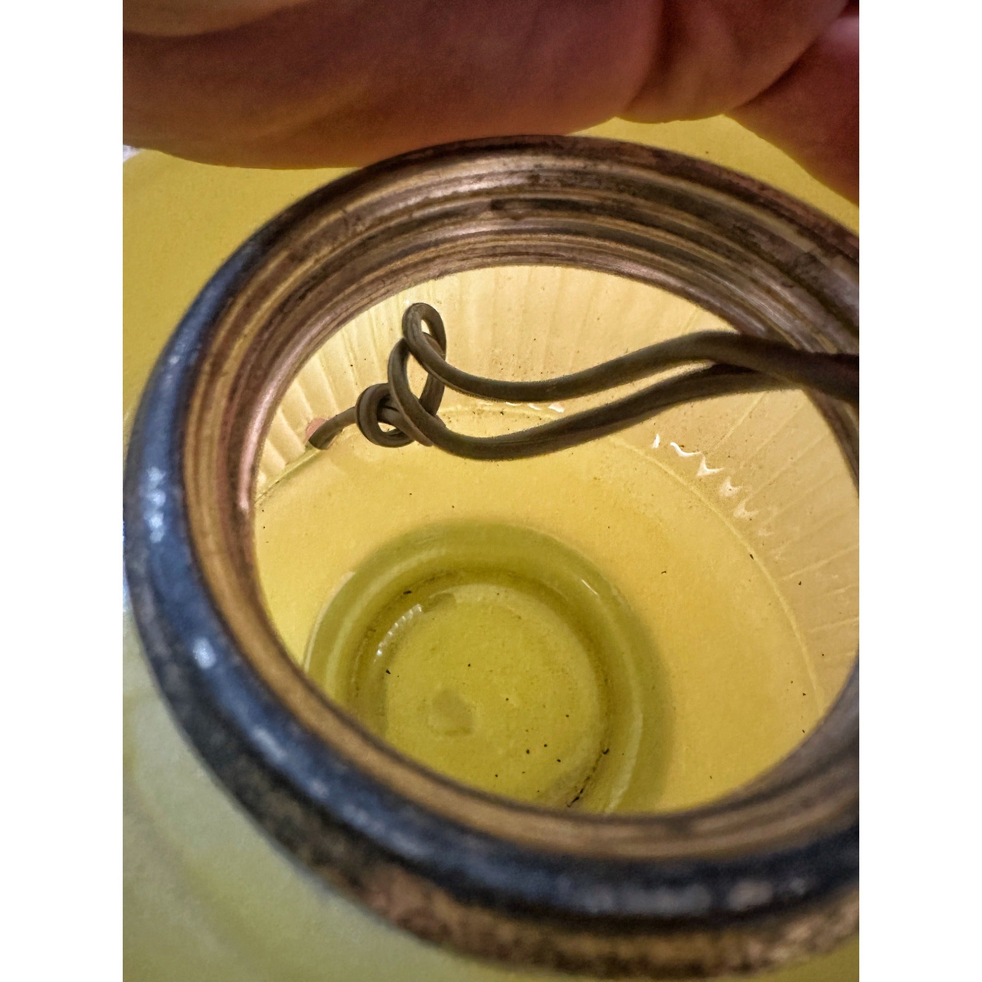 RARE Aladdin Yellow Moonstone Vertique Lamp Uranium Glows- Converted