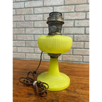 RARE Aladdin Yellow Moonstone Vertique Lamp Uranium Glows- Converted