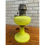 RARE Aladdin Yellow Moonstone Vertique Lamp Uranium Glows- Converted